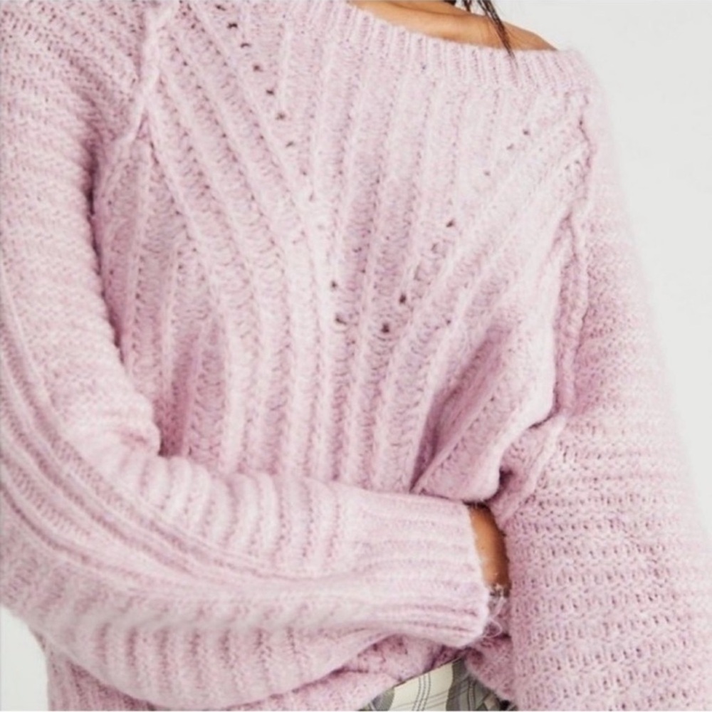 Free People CARTER PULLOVER SWEATER SIZE MEDIUM - Picture 3 of 14